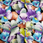 Мебельная ткань KMTEX принт узор цветок